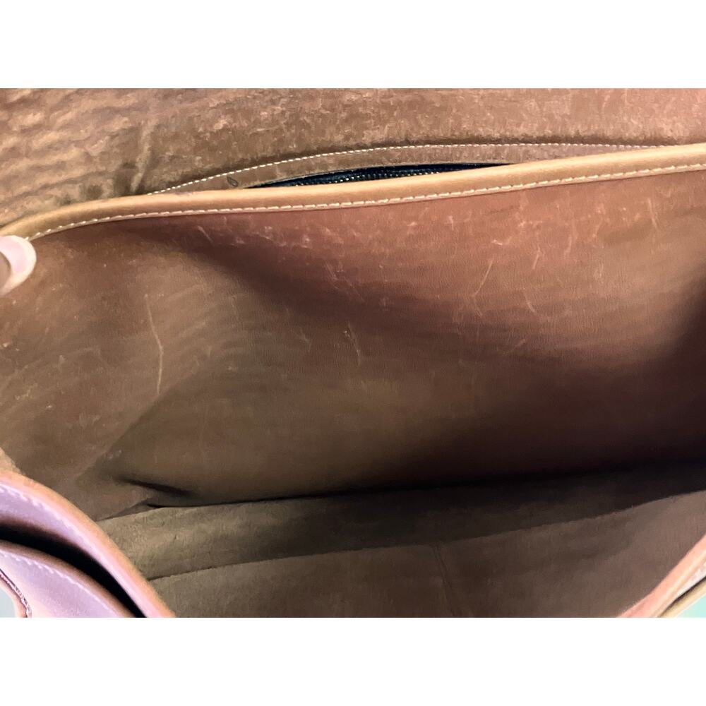 Coach USA Vintage Leather Briefcase Messenger Bag Tan Distressed *Read - Picture 11 of 14